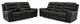 Signature Design by Ashley® Warlin 2-Piece Black Living Room Set-0