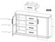 International Furniture Direct Balam Stained Dark Buffet-2