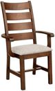 Handstone Saratoga Leg Arm Chair With Wood Seat-0