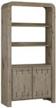 Bernards Pagosa Beige Bowtie Bookcase-0