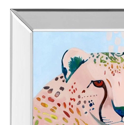 Classy Art Jungle Spectrum III by Grace Popp Mirrored Frame Wall Art-1