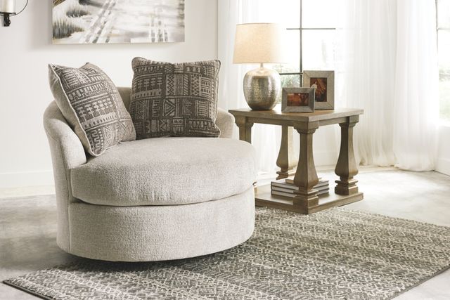 Signature Design by Ashley® Soletren Stone Swivel Accent Chair-4