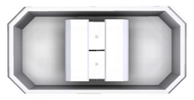 Vent-A-Hood® Designer Series 60" White Island Range Hood-3