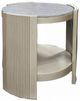 ACME Furniture Kasa Gray End Table with Champagne Base-0