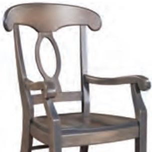 Urban Collections by Yutzy Woodworking Estate Napoleon Brown Arm Chair-1