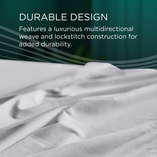 Tempur-Pedic® TEMPUR-Adapt® Luxe 2-Piece Silver Mist Egyptian Cotton King Pillow Cases-2