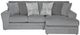 Jackson Furniture Glacier 2-Piece Shark Right-Arm Facing Loveseat Sectional and Chaise-1