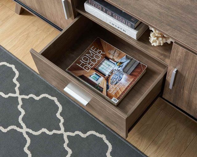 Brassex Inc. Walnut Oak 60'' TV Stand-2