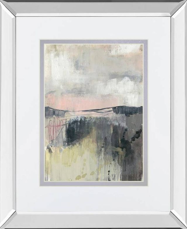 Classy Art Blush Horizon I by Jennifer Goldberger Mirrored Frame Wall Art-0