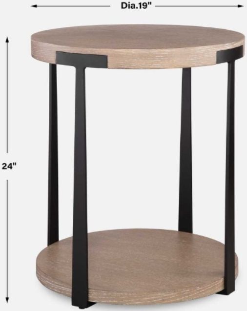 Uttermost® Palisade Natural Side Table-2
