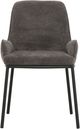 Primo™ International 1010 2-Piece Dark Grey Upholstered Dining Chair Set-1