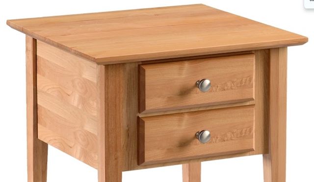 Archbold Furniture Customizable Shaker 2-Drawer End Table-1
