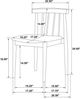 Coaster® Cullen 2-Piece Walnut/Wheat Dining Side Chair Set-2