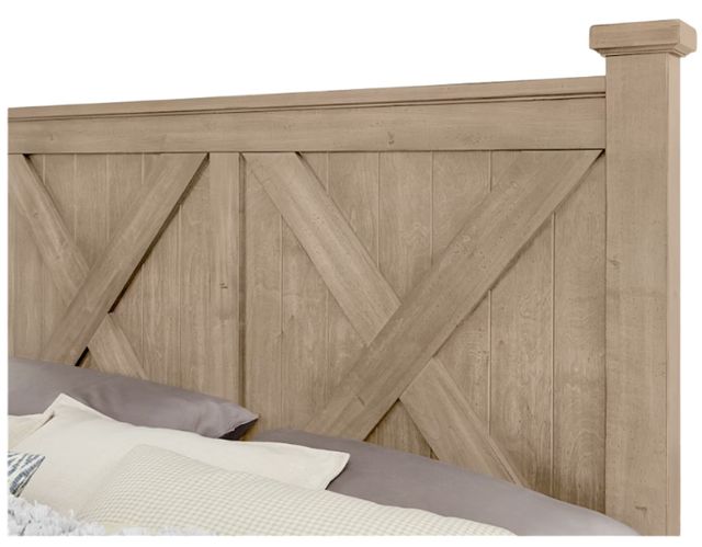 Artisan & Post by Vaughan-Bassett Cool Rustic Clear Maple King Storage Panel Bed-2