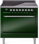 Ilve® Nostalgie II Series 36" Emerald Green Pro Style Induction Range-0