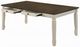 ACME Furniture Fedele Weathered Oak Dining Table with Cream Base-3