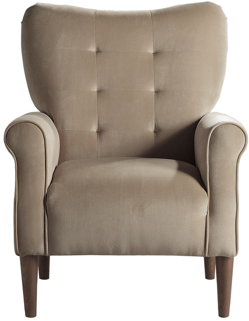 Mazin Furniture Kyrie Brown Upholstered Accent Chair-1