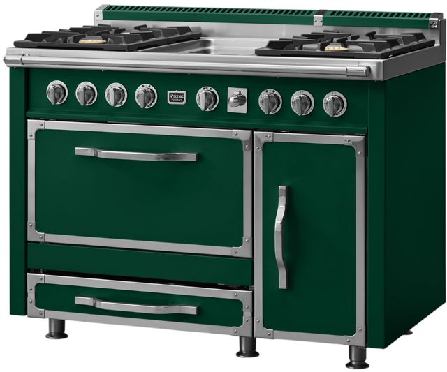 Viking® Tuscany 48" Ivy Pro Style Dual Fuel Range with Griddle-2