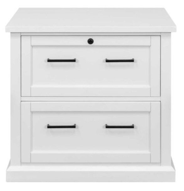 Martin Furniture Abby White Lateral File Cabinet-1