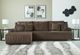 Signature Design by Ashley® Top Tier 3-Piece Chocolate Manual Reclining Left-Arm Facing Sectional and Chaise-1