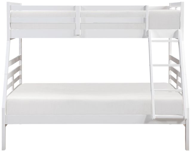 Homelegance® Darden White Twin over Full Youth Bunk Bed-3