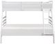 Homelegance® Darden White Twin over Full Youth Bunk Bed-3
