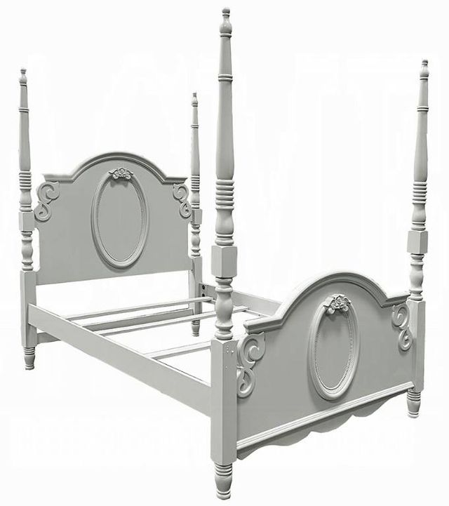 ACME Furniture Flora Gray Full Poster Bed-0