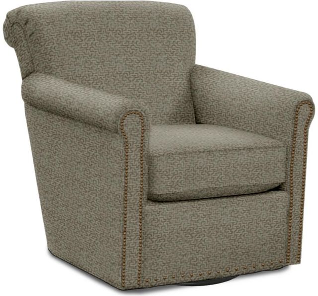 England Furniture Customizable Jakson Swivel Chair with Nailhead Trim-2