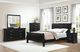 Mazin Furniture Mayville Black Queen Sleigh Bed-1