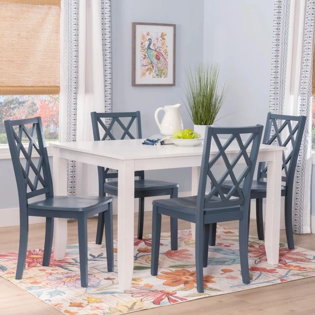 Powell® Maui 5-Piece Graphite/White Dining Set-1