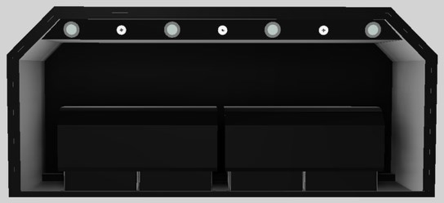 Vent-A-Hood® Designer Series 54" Black Wall Mounted Range Hood-4