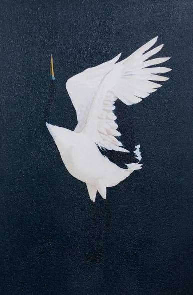StyleCraft Indigo Crane Dance II Wall Art-1