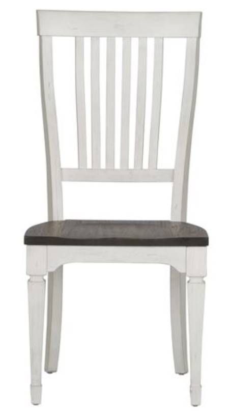 Liberty Furniture Allyson Park Charcoal/Wirebrushed White Side Chair-3