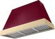 AGA Euclid 48" Cranberry Wall Mounted Range Hood  with Polished Brass Trim-0