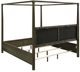 Coaster® Gran Park Dark Cocoa Queen Poster Canopy Bed-1