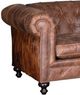 Mayo Furniture Customizable 98" Leather and Hair on Hide Sofa-1
