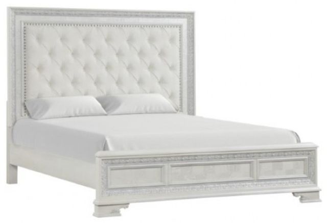 Furniture of America® Stella Mia 4-Piece Creamy White Queen Bedroom Set-1