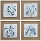 Crestview Collection Indigo Blooms 4-Piece Wall Art Set-0