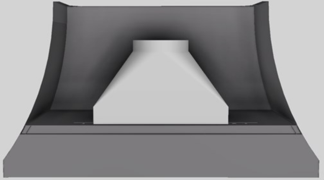 Vent-A-Hood® Designer Series 54" Gunsmoke Wall Mounted Range Hood-2