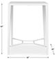 Uttermost® Montellano White Aluminum Indoor-Outdoor Bar Table-2