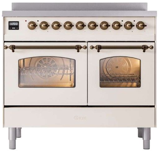 Ilve® Nostalgie II Series 40" Antique White Pro Style Induction Range-3