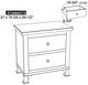 International Furniture Direct Antique Brown Nightstand-2