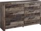 Benchcraft® Derekson 5-Piece Multi Gray Queen Panel Bed Set-2