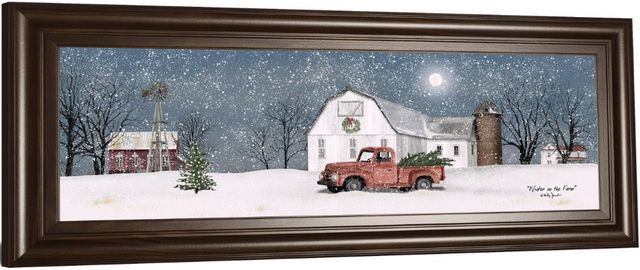 Classy Living Billy Jacobs Winter on the Farm 18" Wall Art-3