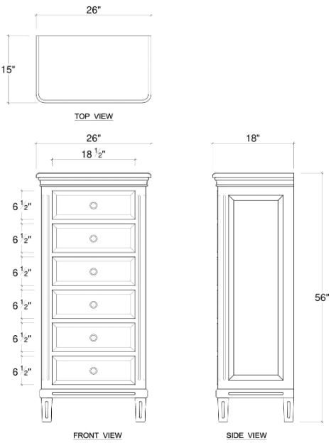 Bramble Customizable Hayward Lingerie Chest-1