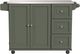 homestyles® Dolly Madison Green Kitchen Cart-1