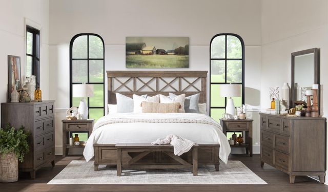 Legacy Classic XXX'S and OOO's Cocoa Queen Panel Bed-1