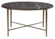 Furniture Classics Evry Slate Gray Cocktail Table with Antique Brass Base-1