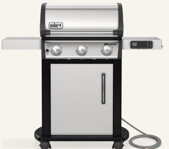 Weber® Spirit SX-315 50" Stainless Steel Freestanding Natural Gas Smart Grill-0
