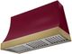 AGA Marquee 48" Cranberry Wall Mounted Range Hood  with Antique Brass Trim-0